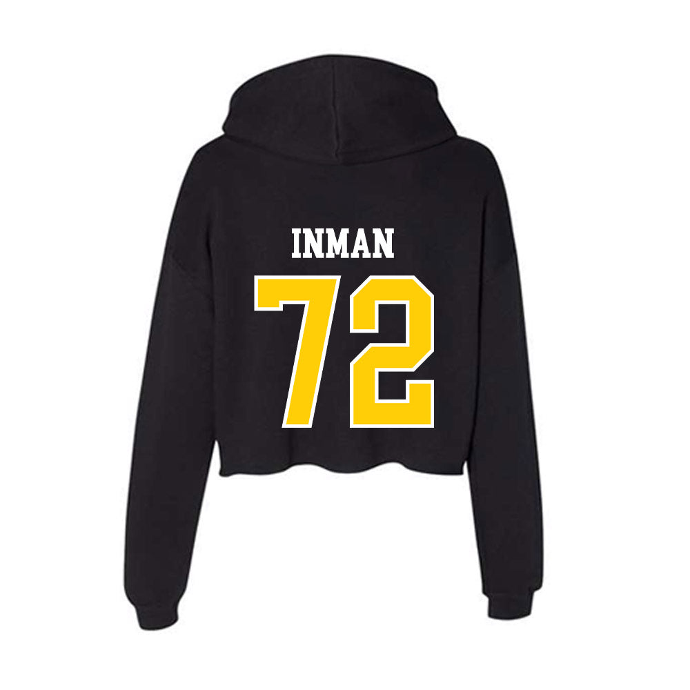 Michigan Tech - NCAA Football : Bryar Inman - Women's Crop Fleece Hoodie-1