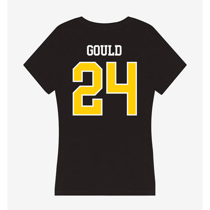 Michigan Tech - NCAA Men's Ice Hockey : Rylan Gould - Women's V-Neck T-Shirt-1