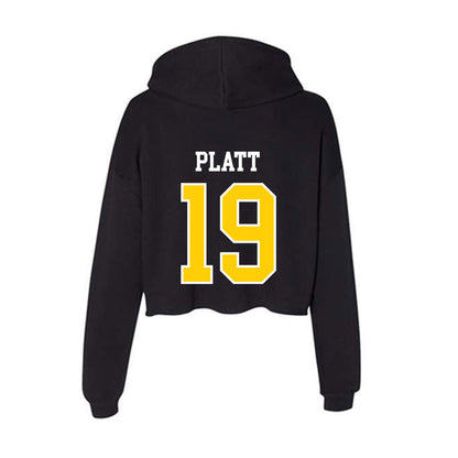 Michigan Tech - NCAA Women's Soccer : Kivrin Platt - Women's Crop Fleece Hooded Sweatshirt-1