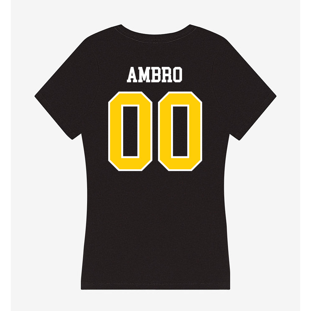 Michigan Tech - NCAA Women's Soccer : Polly Ambro - Women's V-Neck T-Shirt-1