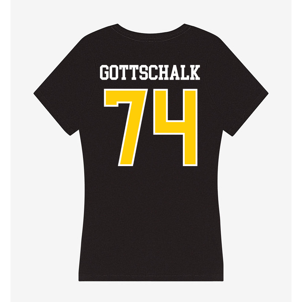 Michigan Tech - NCAA Football : Chris Gottschalk - Women's V-Neck T-Shirt-1