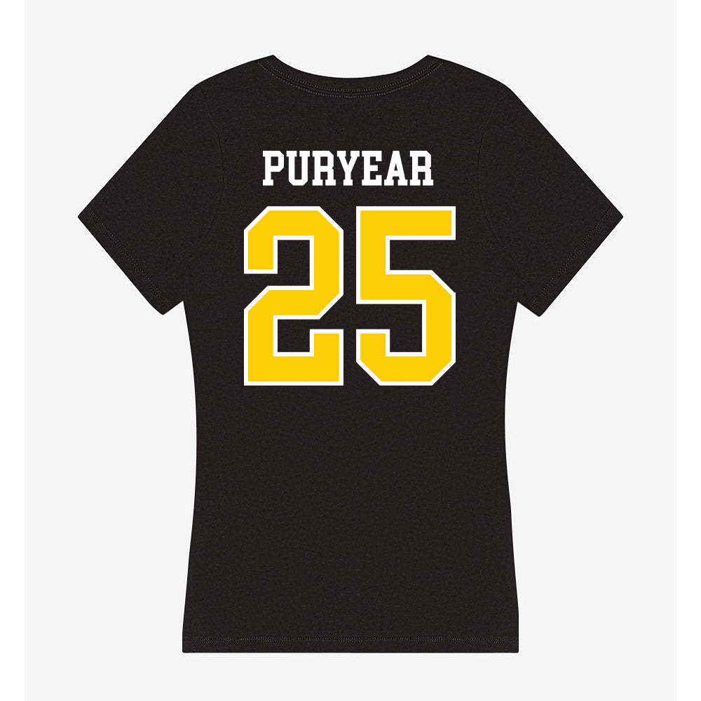 Michigan Tech - NCAA Women's Soccer : Ak Puryear - Women's V-Neck T-Shirt-1