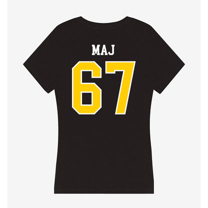 Michigan Tech - NCAA Football : Max Maj - Women's V-Neck T-Shirt-1