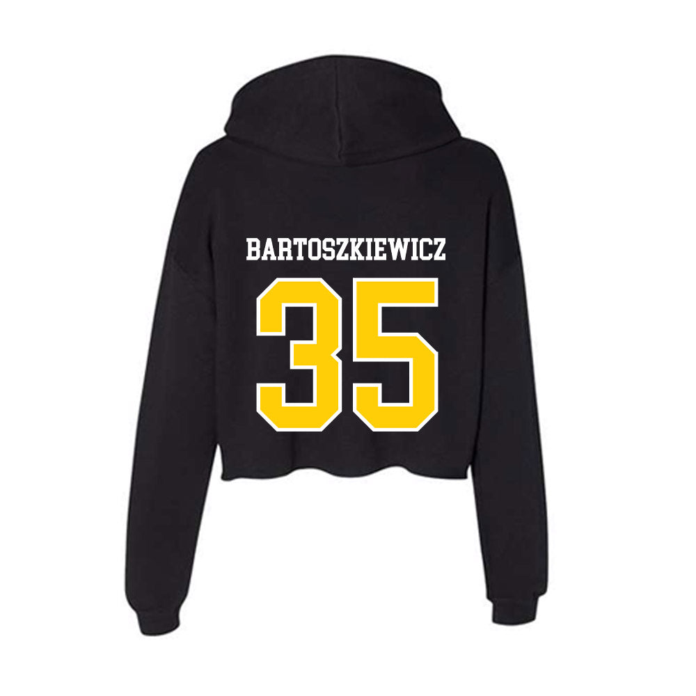 Michigan Tech - NCAA Men's Ice Hockey : Owen Bartoszkiewicz - Women's Crop Fleece Hoodie-1