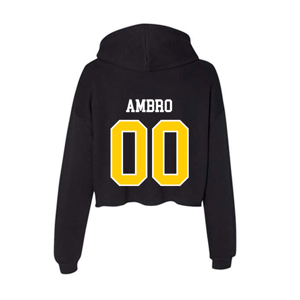 Michigan Tech - NCAA Women's Soccer : Polly Ambro - Women's Crop Fleece Hoodie-1