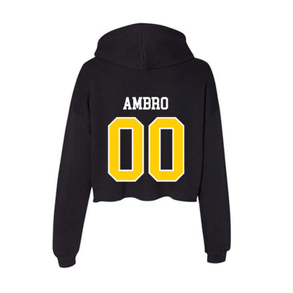 Michigan Tech - NCAA Women's Soccer : Polly Ambro - Women's Crop Fleece Hoodie-1