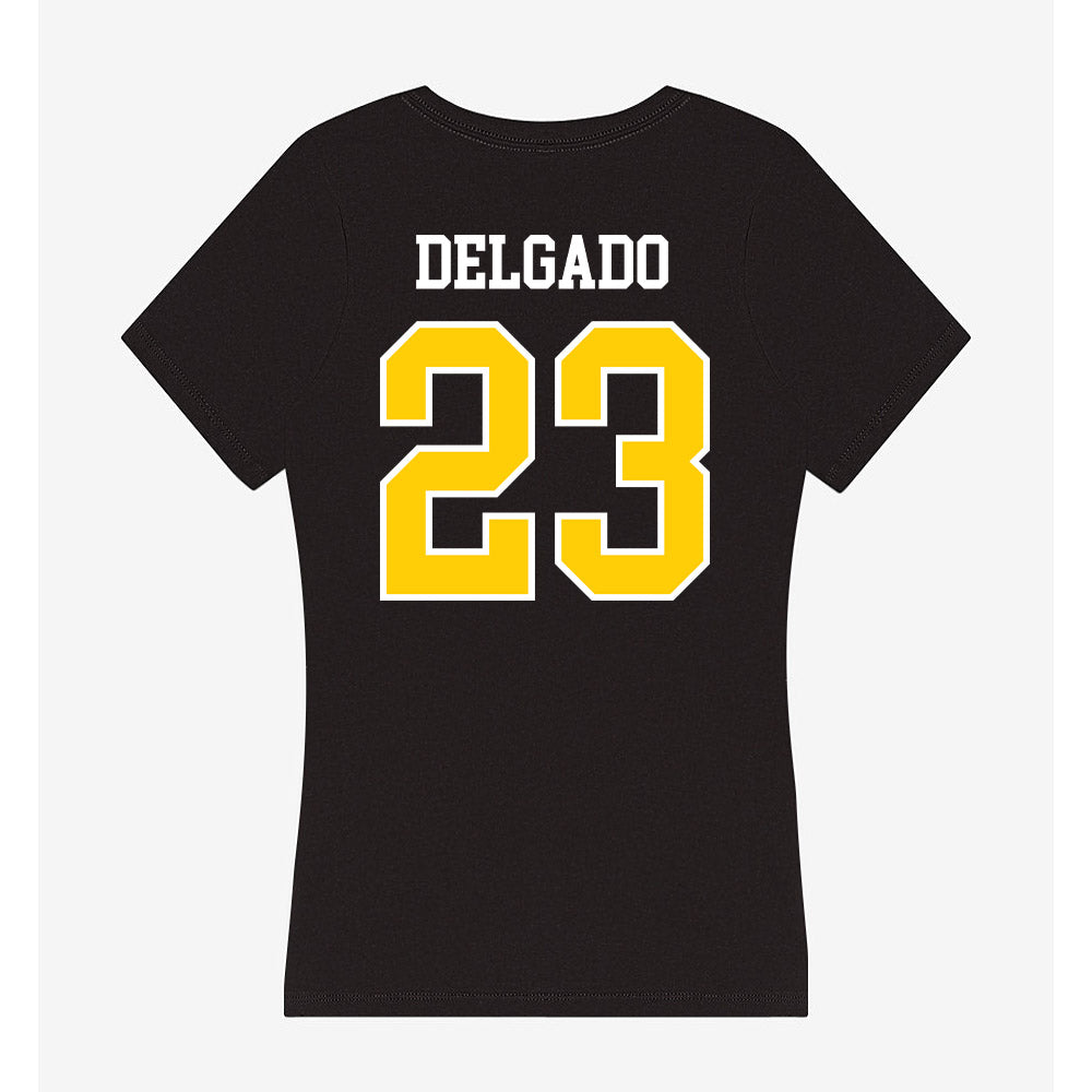 Michigan Tech - NCAA Football : Samuel Delgado - Women's V-Neck T-Shirt-1