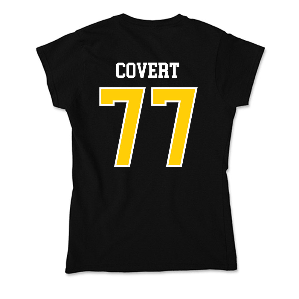 Michigan Tech - NCAA Football : Andrew Covert - Soft Style Women’s T-Shirt-1