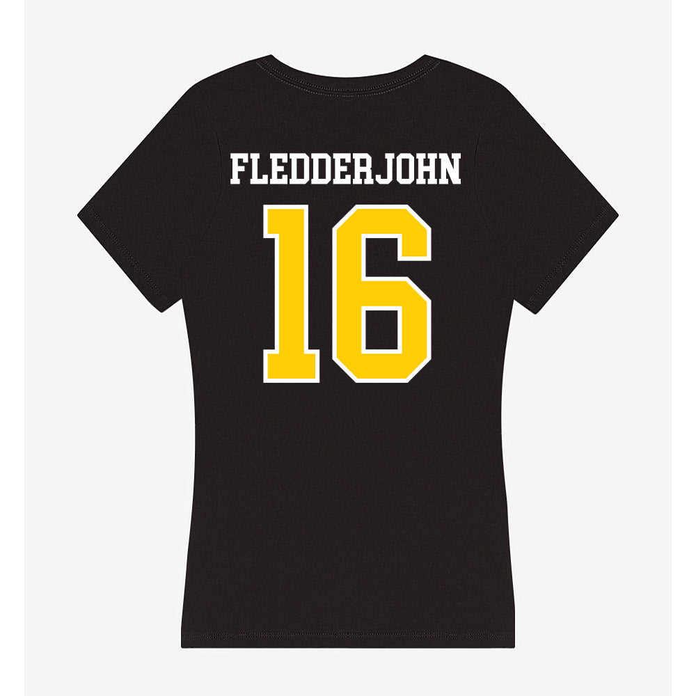 Michigan Tech - NCAA Women's Volleyball : Julia Fledderjohn - Women's V-Neck T-Shirt-1