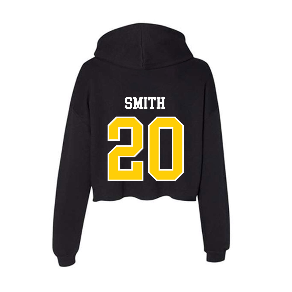 Michigan Tech - NCAA Men's Basketball : Gabriel Smith - Women's Crop Fleece Hoodie-1