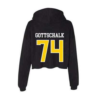 Michigan Tech - NCAA Football : Chris Gottschalk - Women's Crop Fleece Hoodie-1