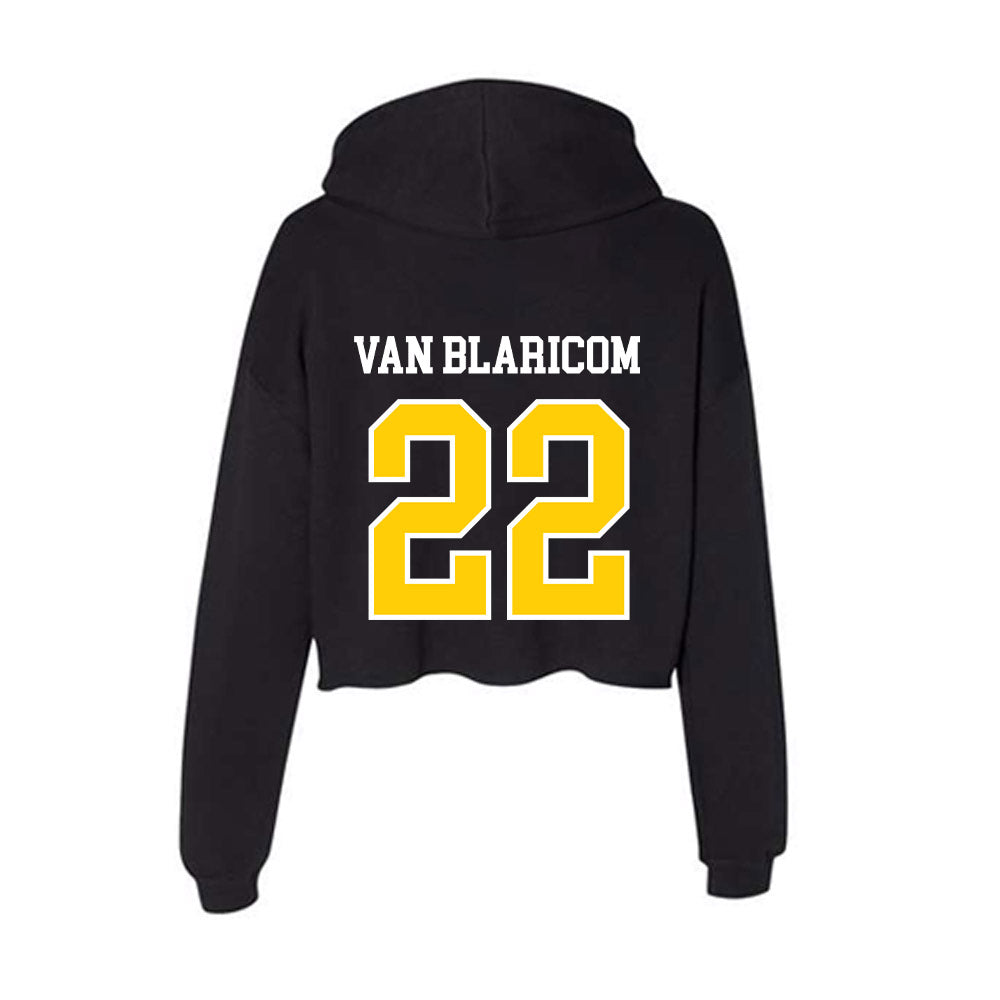 Michigan Tech - NCAA Men's Ice Hockey : Matthew Van Blaricom - Women's Crop Fleece Hoodie-1