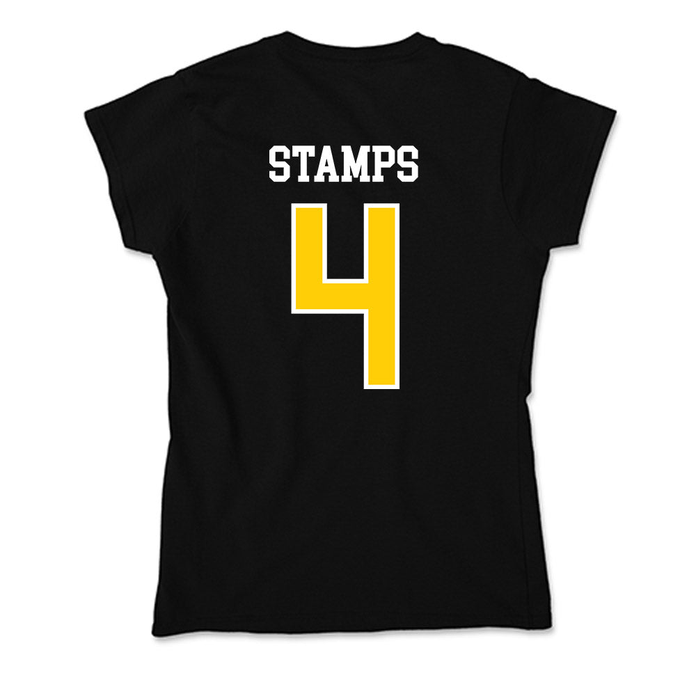 Michigan Tech - NCAA Football : Jamison Stamps - Soft Style Women’s T-Shirt-1