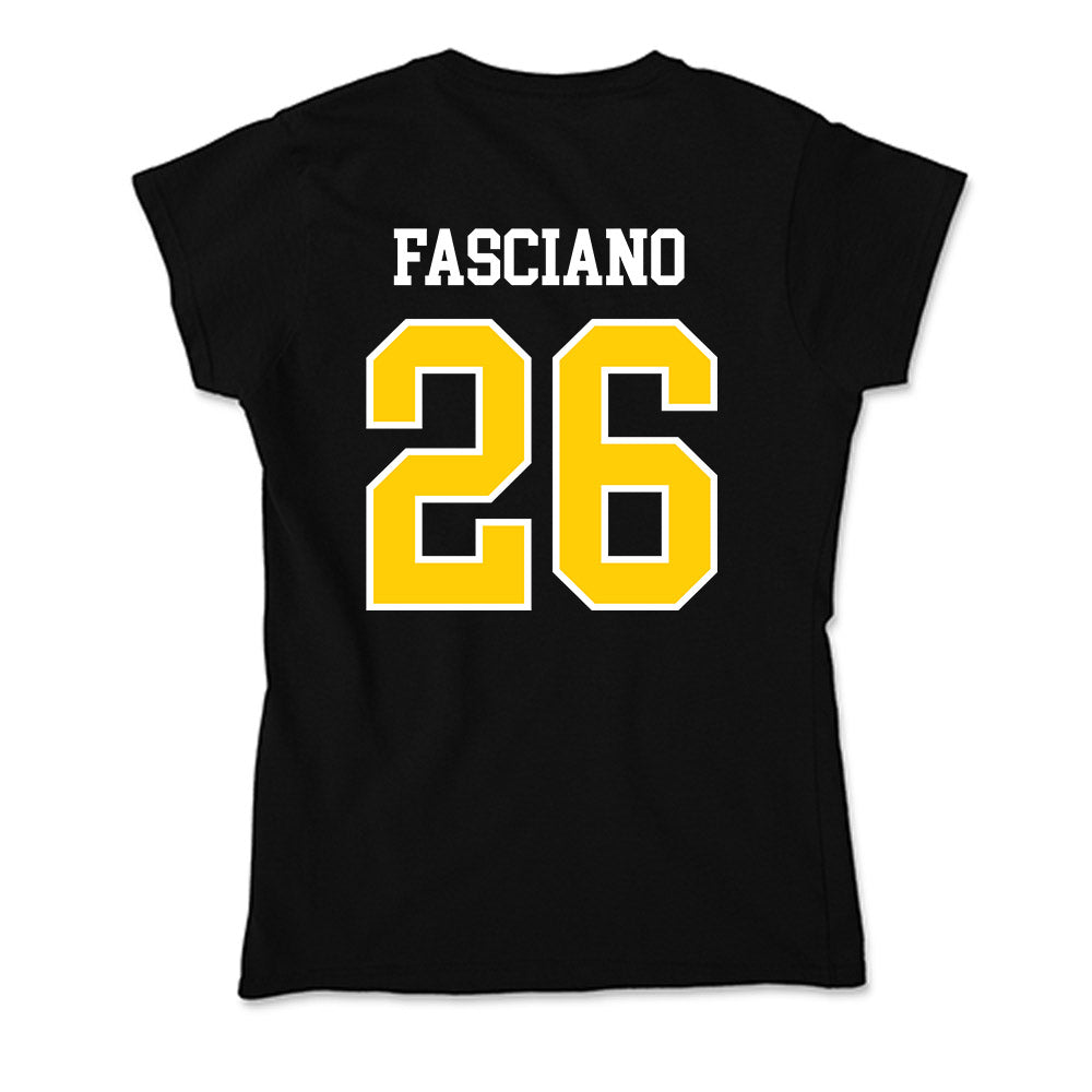 Michigan Tech - NCAA Men's Ice Hockey : Luca Fasciano - Soft Style Women’s T-Shirt-1