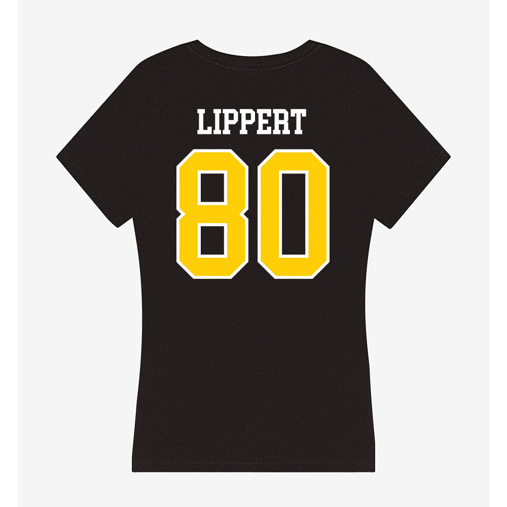 Michigan Tech - NCAA Football : Jaxon Lippert - Women's V-Neck T-Shirt-1