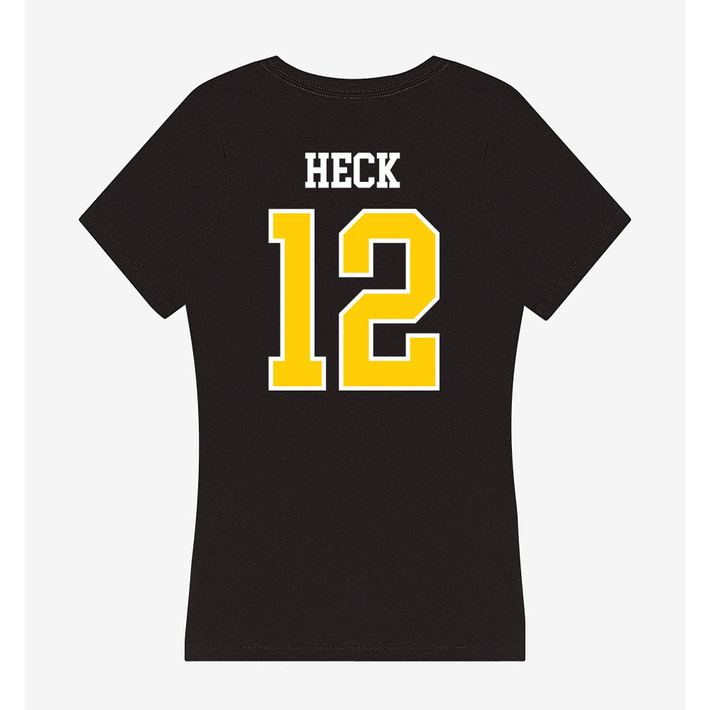 Michigan Tech - NCAA Men's Basketball : Ethan Heck - Women's V-Neck T-Shirt-1