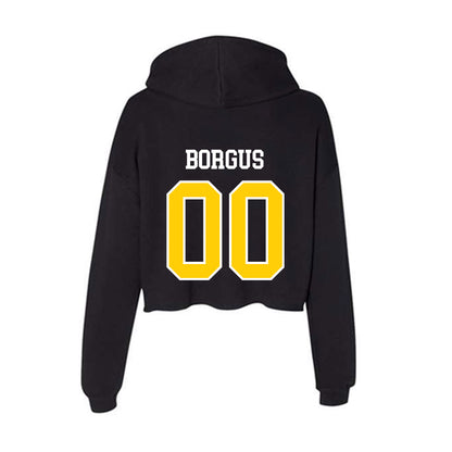Michigan Tech - NCAA Football : Bryce Borgus - Women's Crop Fleece Hoodie-1