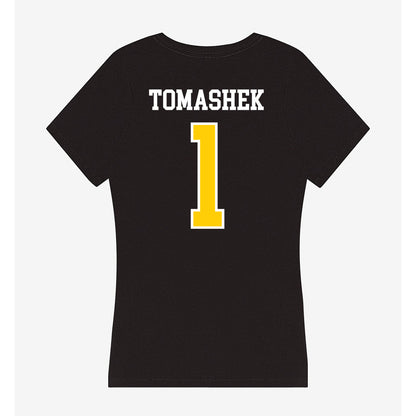 Michigan Tech - NCAA Men's Basketball : Marcus Tomashek - Women's V-Neck T-Shirt-1