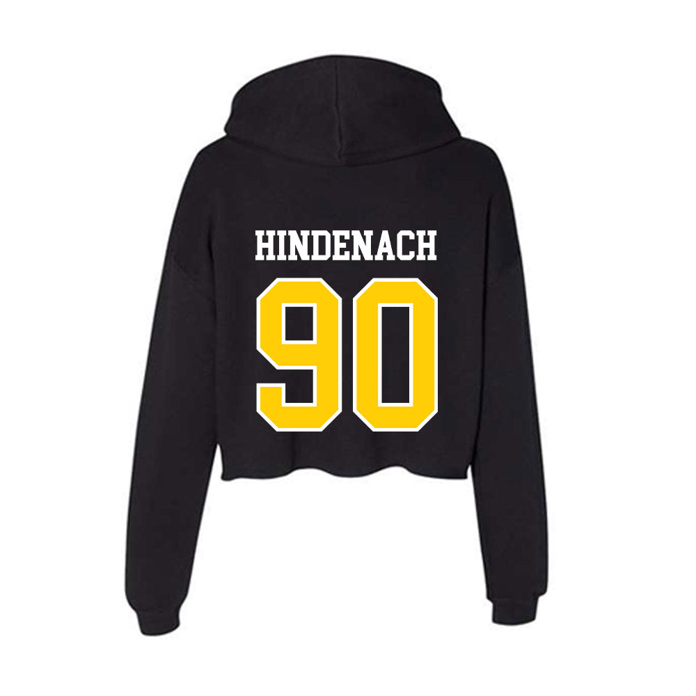 Michigan Tech - NCAA Football : Connor Hindenach - Women's Crop Fleece Hoodie-1