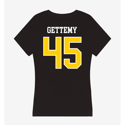 Michigan Tech - NCAA Football : Kyle Gettemy - Women's V-Neck T-Shirt-1