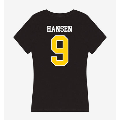 Michigan Tech - NCAA Football : MJ Hansen - Women's V-Neck T-Shirt-1