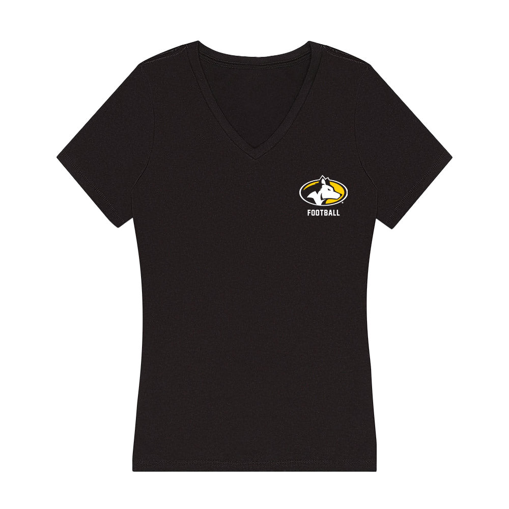 Michigan Tech - NCAA Football : Jamison Stamps - Women's V-Neck T-Shirt-0