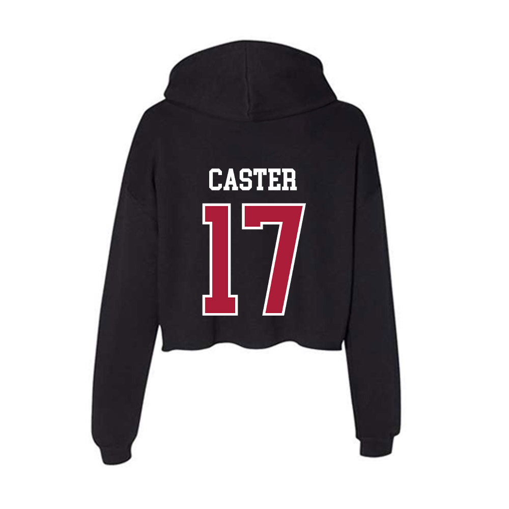 LMU - NCAA Softball : Kealani Caster - Women's Crop Fleece Hoodie-1