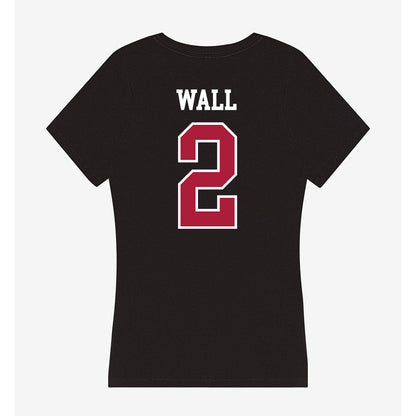 LMU - NCAA Baseball : Jaxson Wall - Women's V-Neck T-Shirt-1