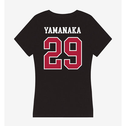 LMU - NCAA Baseball : Eli Yamanaka - Women's V-Neck T-Shirt-1