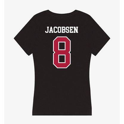 LMU - NCAA Baseball : Gavin Jacobsen - Women's V-Neck T-Shirt-1