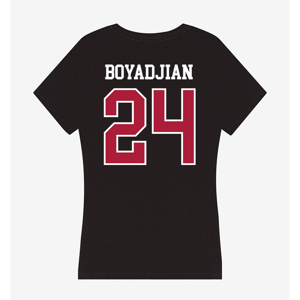 LMU - NCAA Men's Soccer : Anthony Boyadjian - Women's V-Neck T-Shirt-1