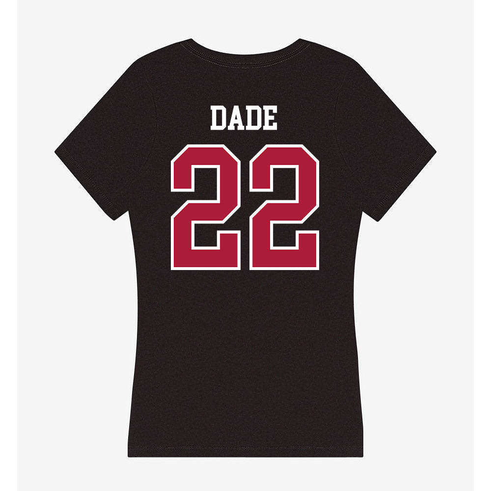LMU - NCAA Men's Soccer : Ky Mani Dade - Women's V-Neck T-Shirt-1
