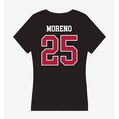 LMU - NCAA Men's Soccer : Greyson Moreno - Women's V-Neck T-Shirt-1