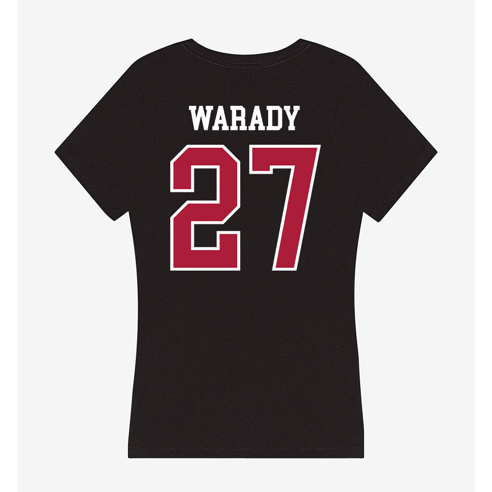LMU - NCAA Baseball : Tanner Warady - Women's V-Neck T-Shirt-1