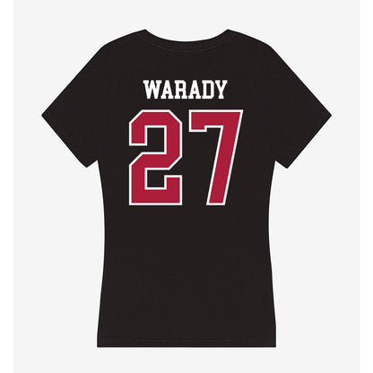 LMU - NCAA Baseball : Tanner Warady - Women's V-Neck T-Shirt-1
