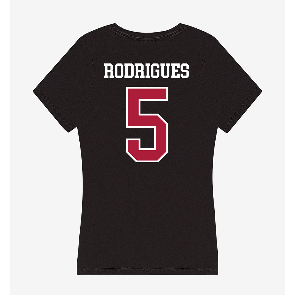 LMU - NCAA Men's Soccer : Nathan Rodrigues - Women's V-Neck T-Shirt-1