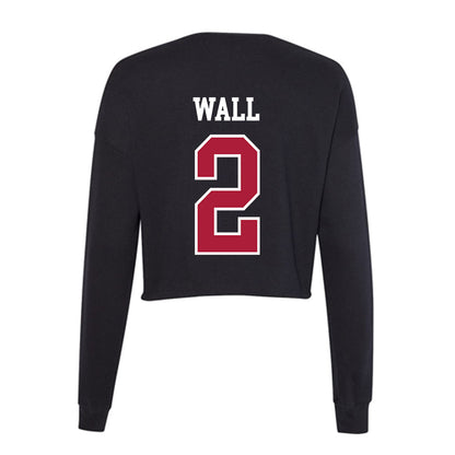 LMU - NCAA Baseball : Jaxson Wall - Women's Cropped Crew Fleece-1