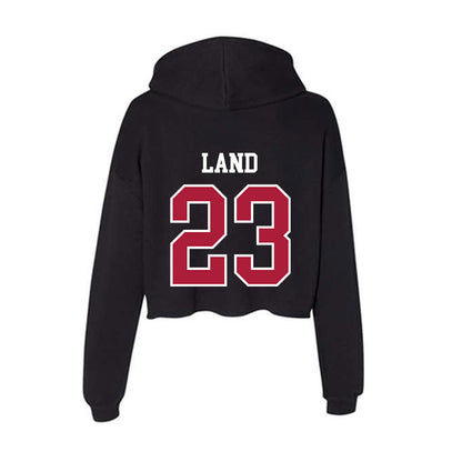 LMU - NCAA Women's Soccer : Maci Land - Women's Crop Fleece Hoodie-1