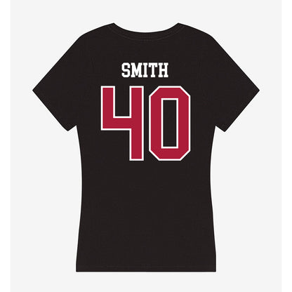 LMU - NCAA Men's Basketball : Cooper Smith - Women's V-Neck T-Shirt-1