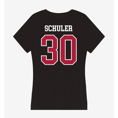LMU - NCAA Women's Soccer : Sydney Schuler - Women's V-Neck T-Shirt-1