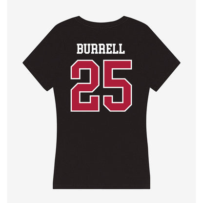 LMU - NCAA Women's Volleyball : Leah Burrell - Women's V-Neck T-Shirt-1