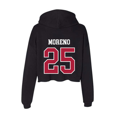 LMU - NCAA Men's Soccer : Greyson Moreno - Women's Crop Fleece Hoodie-1