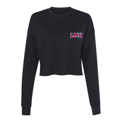 LMU - NCAA Baseball : Jaxson Wall - Women's Cropped Crew Fleece-0