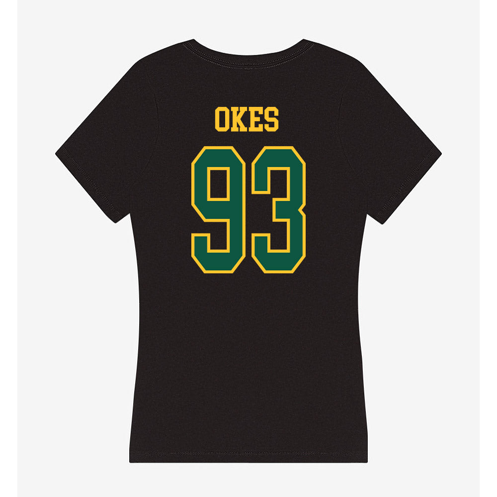 NDSU - NCAA Football : Anthony Okes - Women's V-Neck T-Shirt-1