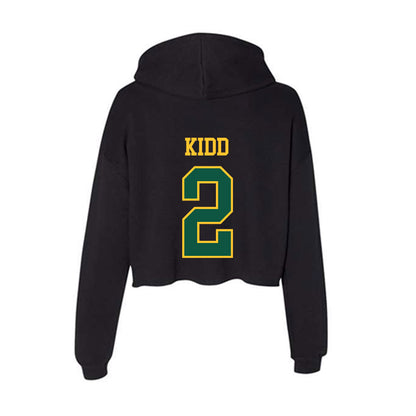 NDSU - NCAA Women's Volleyball : Natasha Kidd - Women's Crop Fleece Hoodie-1