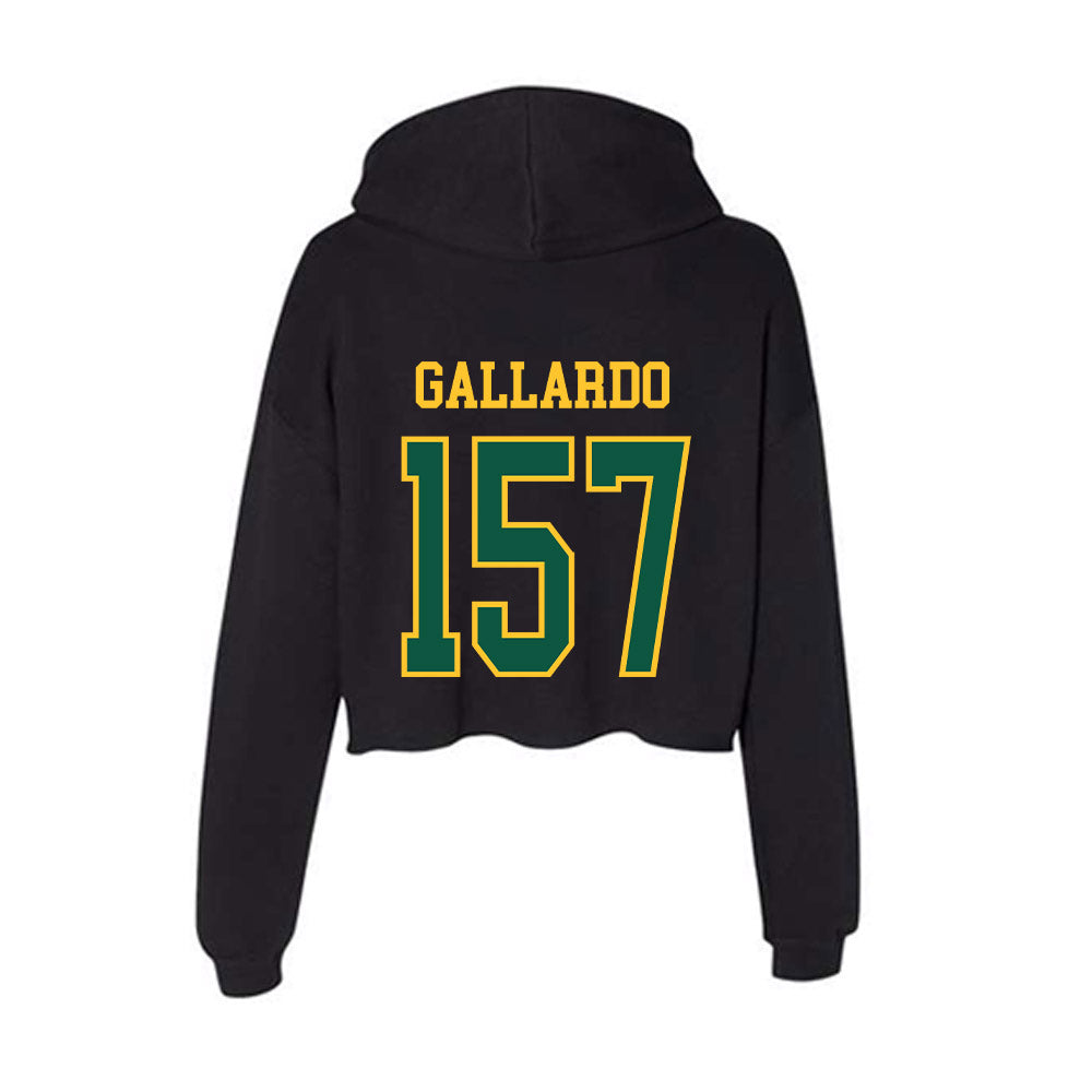 NDSU - NCAA Wrestling : Gabriel Gallardo - Women's Crop Fleece Hoodie-1