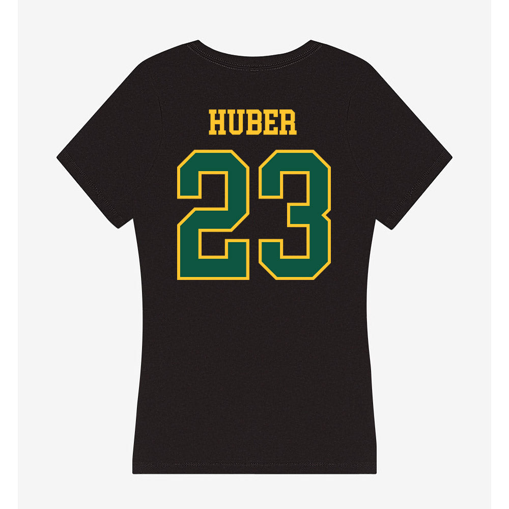 NDSU - NCAA Football : Kegan Huber - Women's V-Neck T-Shirt-1
