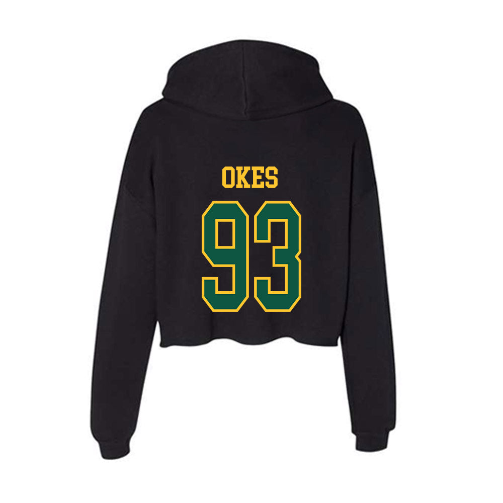 NDSU - NCAA Football : Anthony Okes - Women's Crop Fleece Hoodie-1
