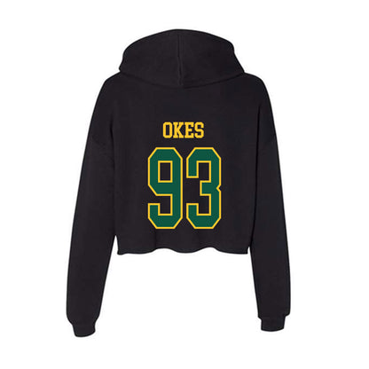 NDSU - NCAA Football : Anthony Okes - Women's Crop Fleece Hoodie-1