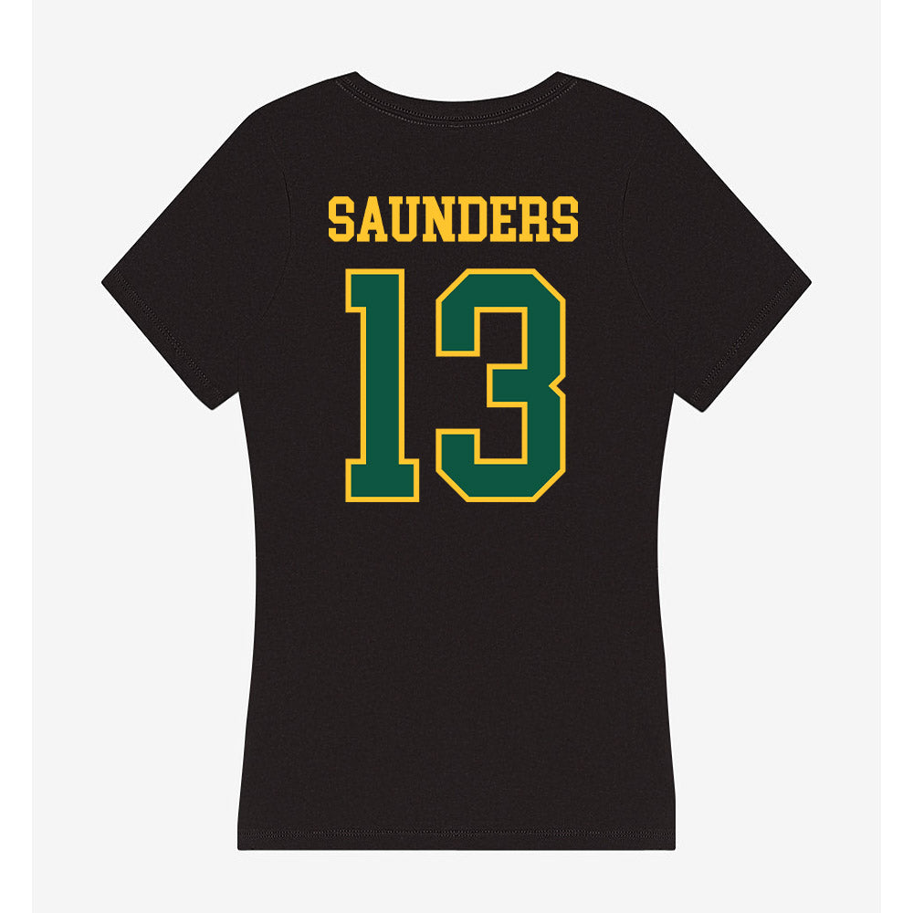 NDSU - NCAA Men's Basketball : Riley Saunders - Women's V-Neck T-Shirt-1